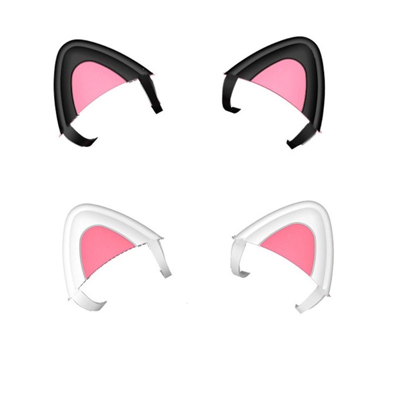 ✿ Silicone Cat Kitty Ears Headphones Cat Ear Decoration Cosplay Kitten Ears Headphones Accessories Cat Ear Replacement