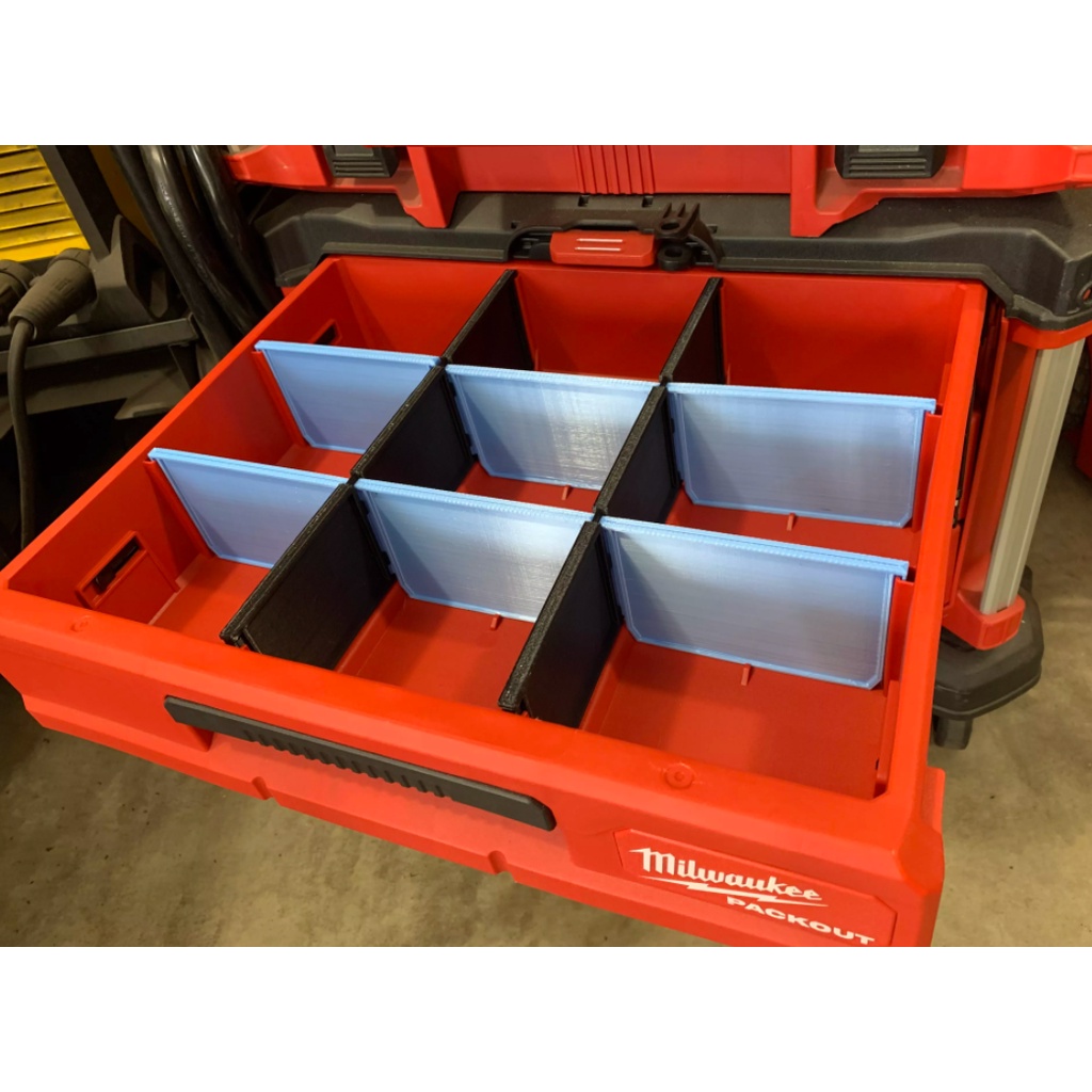 3D Printed Milwaukee 3 DRAWER PACKOUT DIVIDERS Shopee Malaysia