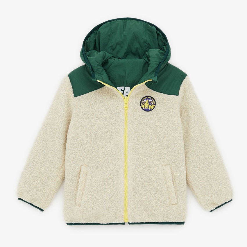 zara reversible fleece jacket