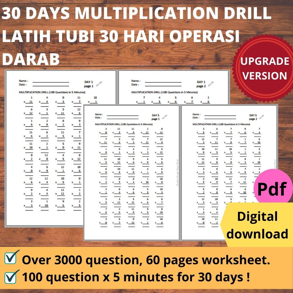 Darab in english math