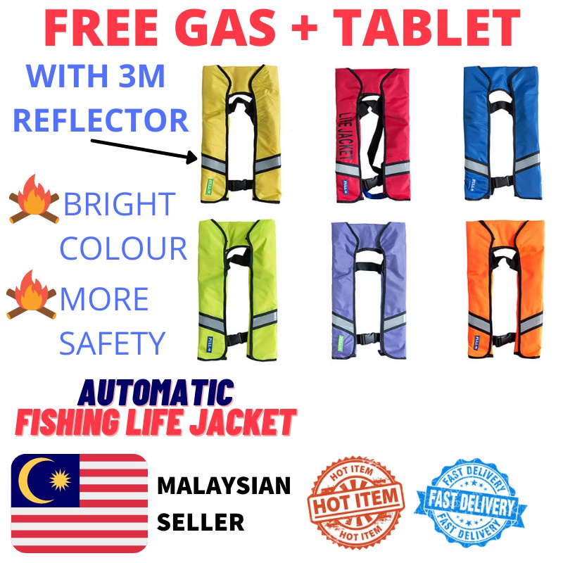 🔥READY STOCK🔥 Automatic Inflatable Life Jacket Type 2 Neck inflatable
