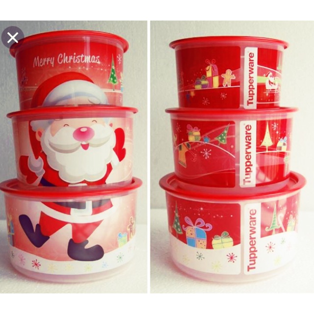 Tupperware by Sonia - Malta - Getting in the mood for Christmas? This Tupperware  Christmas Joy Baseline Canisters will brighten any table and are perfect  for storing your mince pies and other