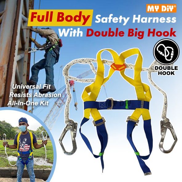 MYDIYHOMEDEPOT - HEAVY DUTY SAFETY BELT FULL BODY SAFETY HARNESS ...