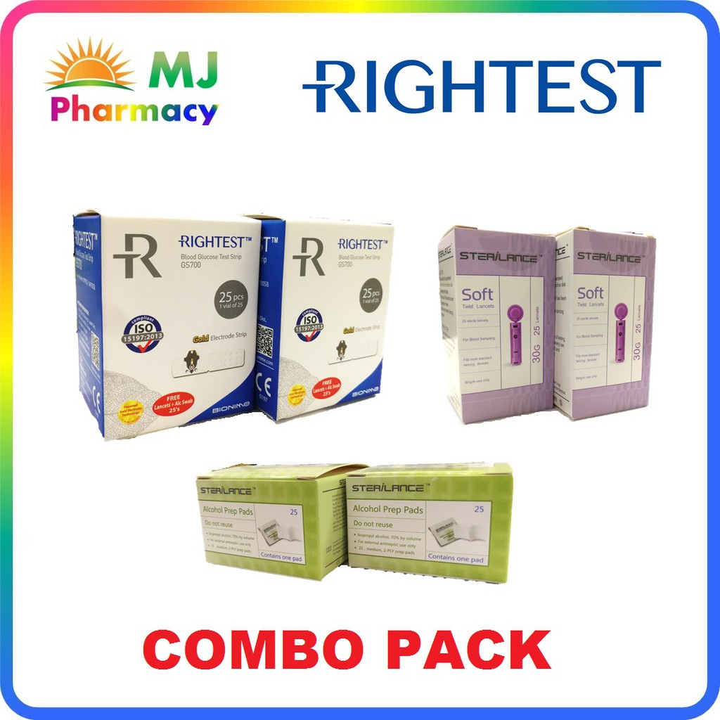 BIONIME RIGHTEST GS700 TEST STRIPS 2X25'S (FOR METERS GM700S / GM700SB