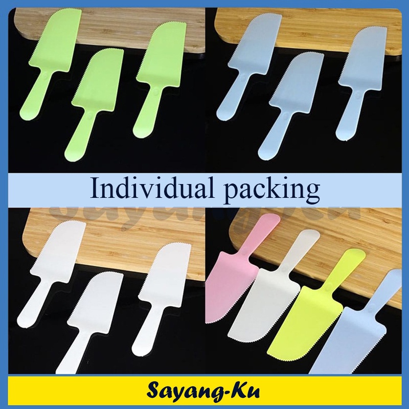 10 Pcs Cake Knife Plastic Cake Cutter Disposable Cake Knife Plastic