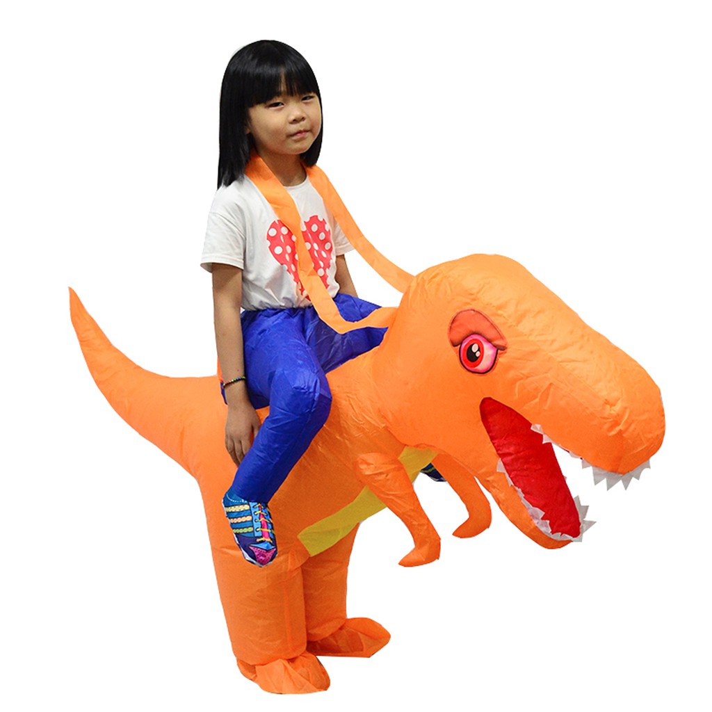 Kids Inflatable Dinosaur T Rex Costume Toddler Halloween Blow Up - orange halloween tux 2 roblox