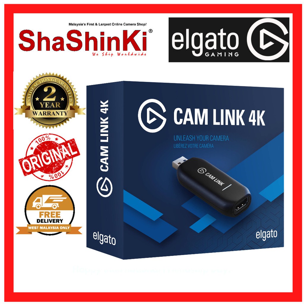 Ready Stock Elgato Cam Link 4k 30p For Facebook Or Youtube Live Connecting Camera Hdmi To Computer Usb 3 1 Shopee Malaysia