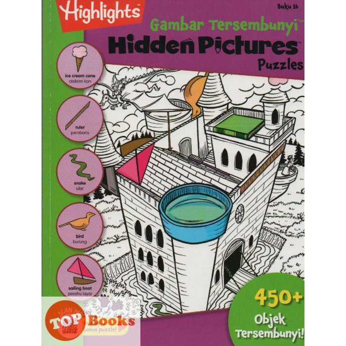 Topbooks Pelangi Kids Highlights Gambar Tersembunyi Hidden Pictures Puzzles Buku 16 Malay English Shopee Malaysia