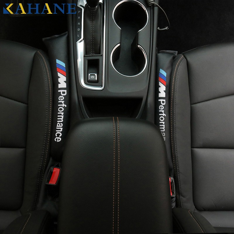 Gap Filler Pad Si/ège de Voiture avec MotifBM W trois barres 2Pcs Car seat Gap Filler Antifrop Leakproof Noir Gap Filler Pad Arr/êtez de Laisser Tomber la D/écoration Int/érieure du Si/ège dauto