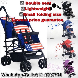 double seat stroller