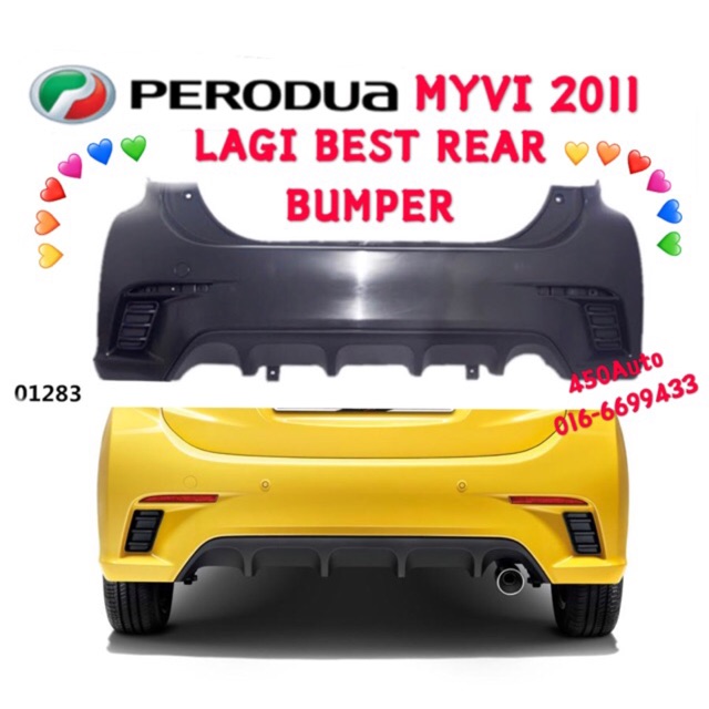 Myvi Lagi Best Se 11 14 Rear Bumper 11 Belakang Pp