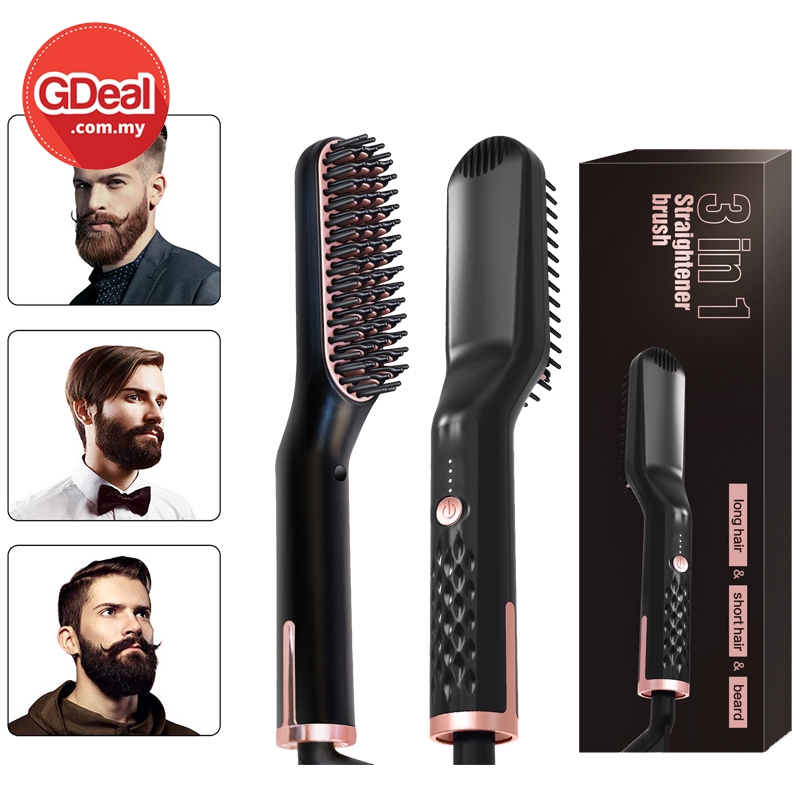 GDeal Straight Hair Comb Professional Hair Straightener Wet Dryer Style Salon Smooth Brush Pelurus Rambut ڤلوروس رمبوت