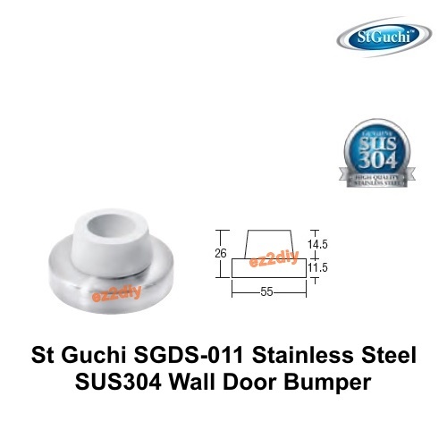 St Guchi SGDS-011 Stainless Steel SUS304 Wall Door Bumper Door Stopper