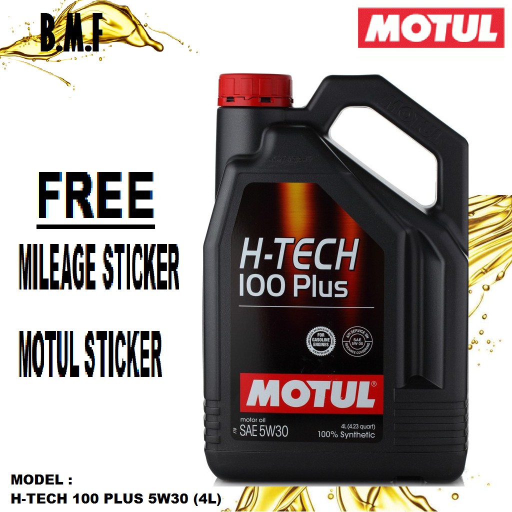 Motul H-tech 100 Plus SAE 5W30 Fully Synthetic Engine Oil (4L) | Shopee