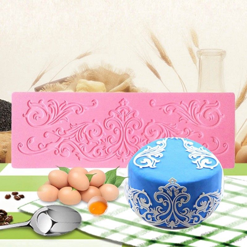 1x Hot 3d Lace Silicone Fondant Baking Cake Sugar Craft Mould