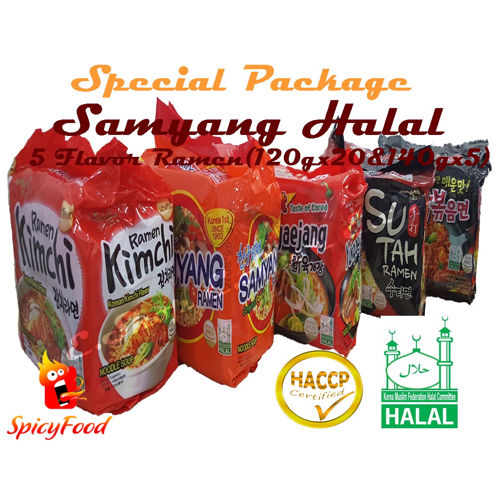 samyang-halal-5-flavor-ramen-120gx20-140gx5-shopee-malaysia