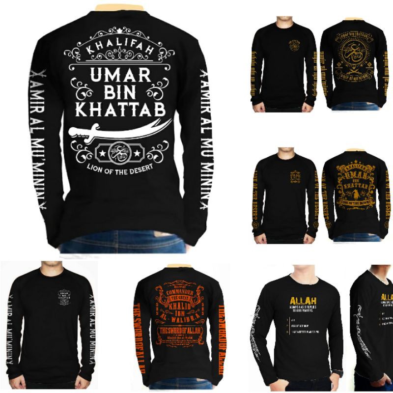 Umar Bin Khattab T-Shirt Islamic Islamic muslim Short Sleeve And Long Sleeve Da'Wah