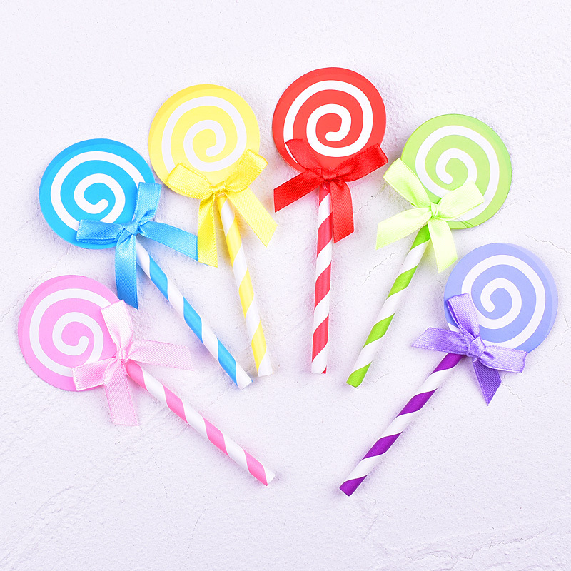 6pcs×1 Set Of Lollipop Shape Birthday Cake Decoration Birthday ...