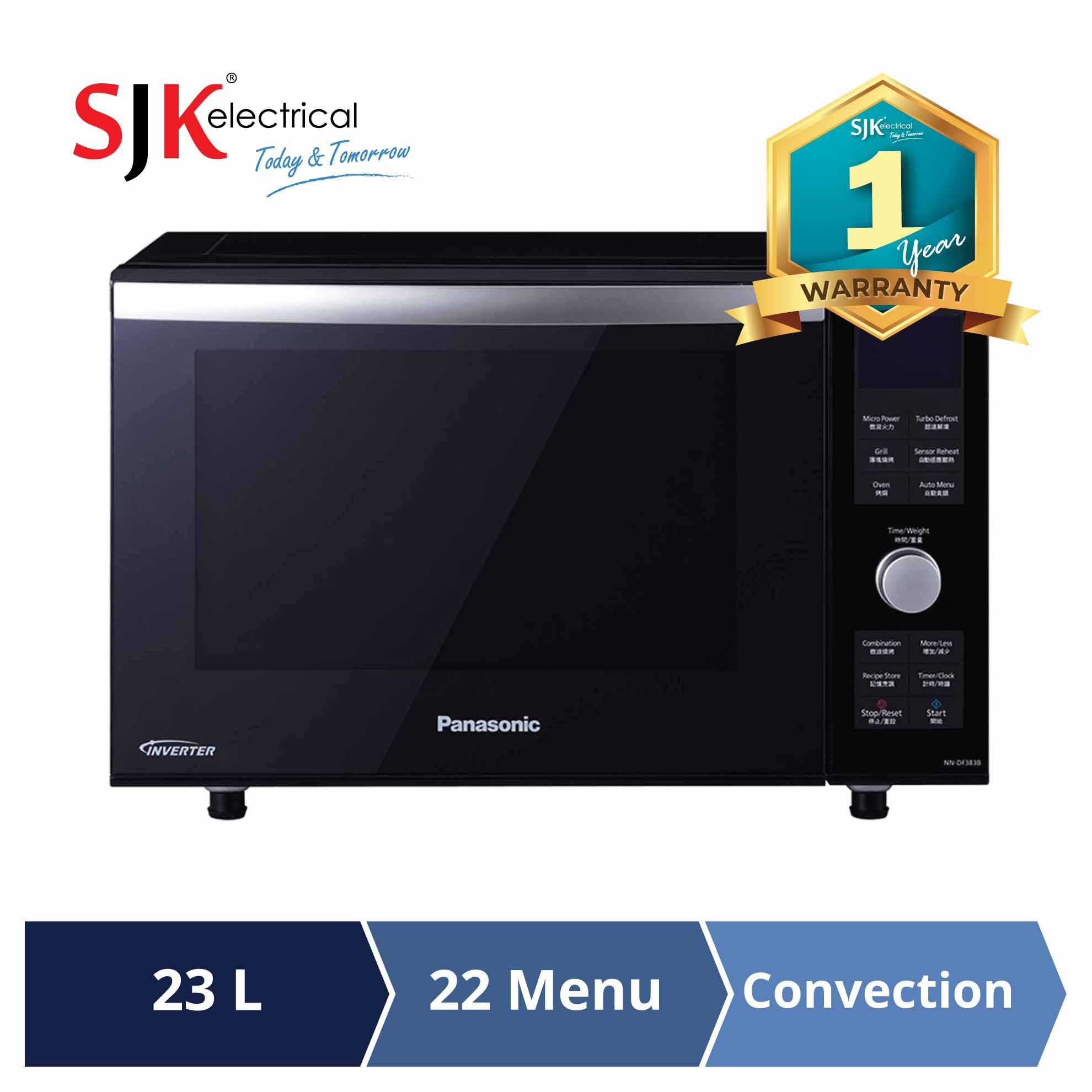 mørkere fjerkræ sød Panasonic Microwave Oven NN-DF383B (23L) Inverter | Shopee Malaysia