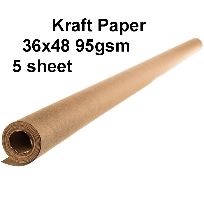 Kraft Paper 36x48 95gsm 5 sheet | Shopee Malaysia