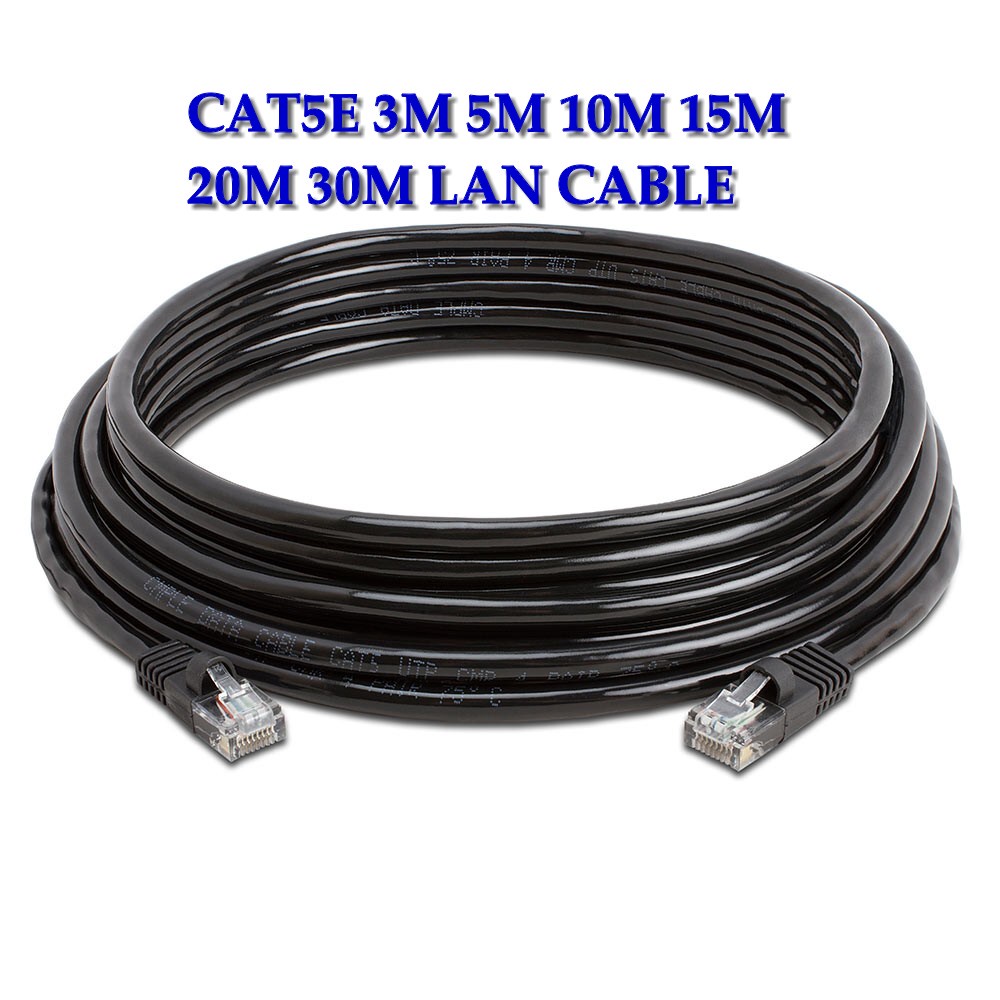 Nework lan Cable CAT5E 3m 5m 10m 15m 20m 30m Network Cat6 Lan cat5e Cable Shopee Malaysia