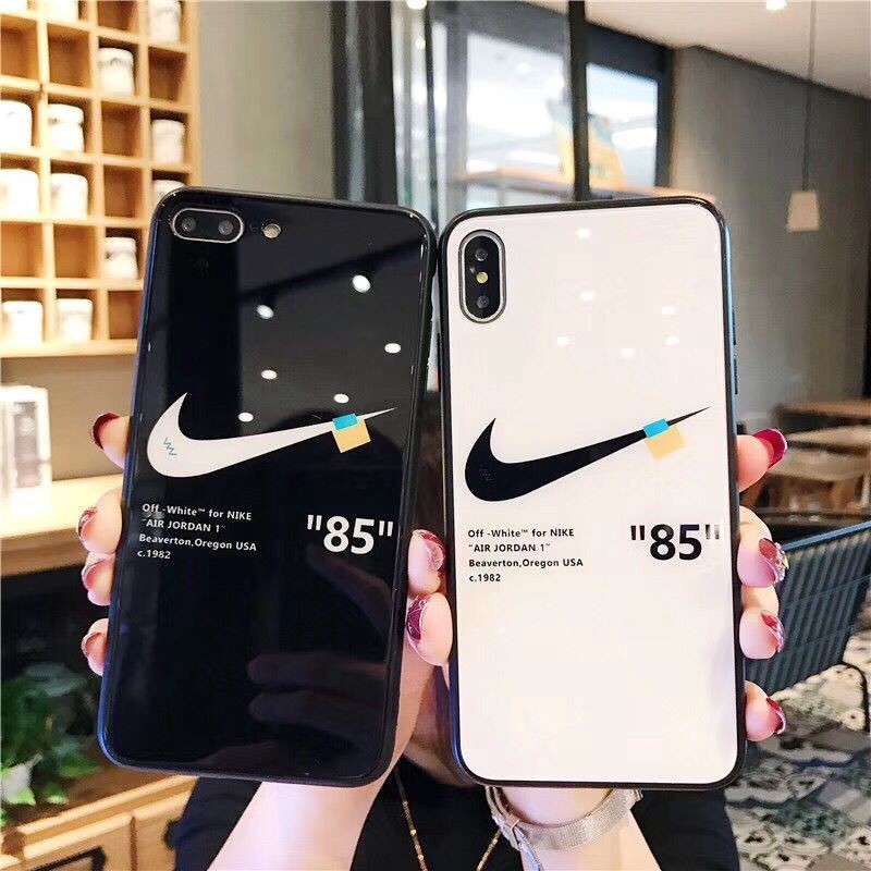 nike glass phone case