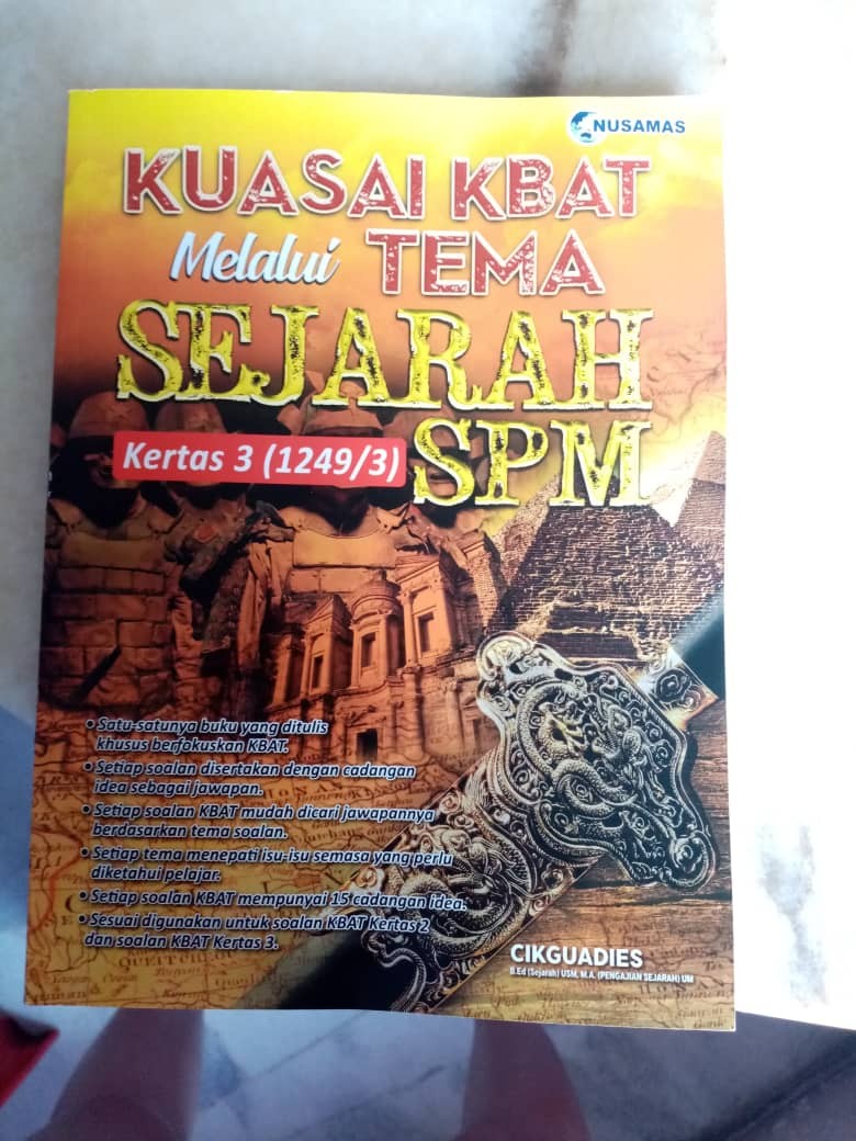 Kuasai KBAT melalui TEMA SPM Sejarah Kertas 3 | Shopee ...