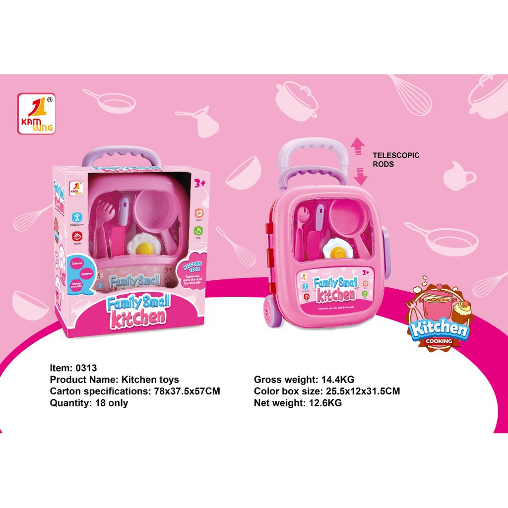 small toy kitchen set