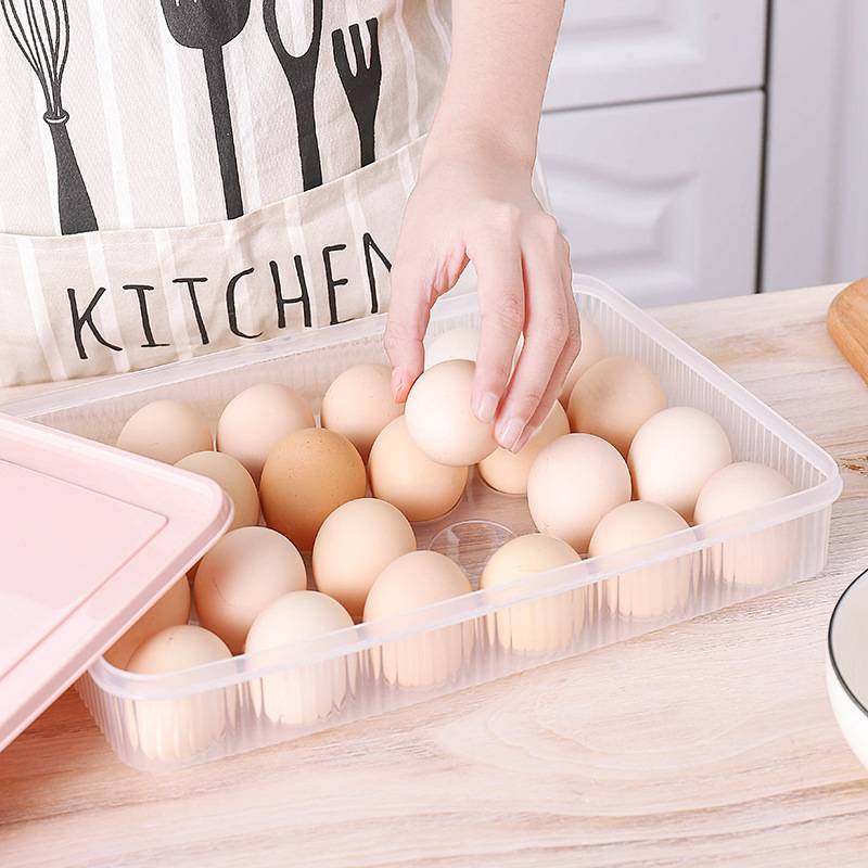 24 Grids Egg Storage Box Container Plastic Tupperware Bekas Telur