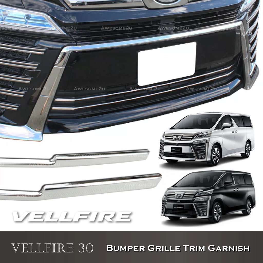 Awesome2u Toyota Vellfire 2018-2022 AGH30 Stainless Steel Front Bumper ...