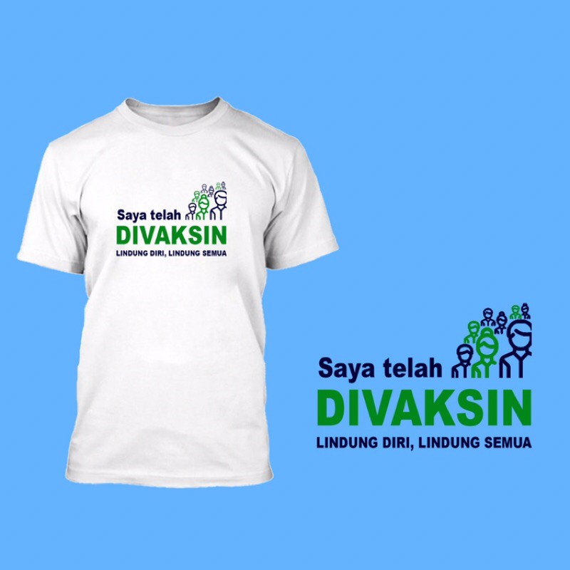 T Shirt Saya Sudah Divaksin Shopee Malaysia