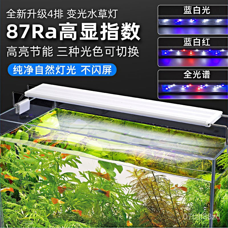 Fish Tank鱼缸节能灯led全光谱水草照明灯乌龟造景超亮增艳小型支架水草灯 Shopee Malaysia