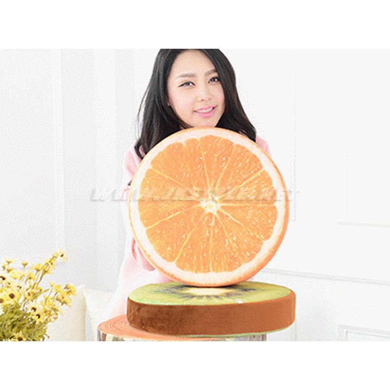 Fruit Cushion Pillow Realistic Watermelon Kiwi Orange Simulation Birthday Gift Exchange Christmas [HL35]