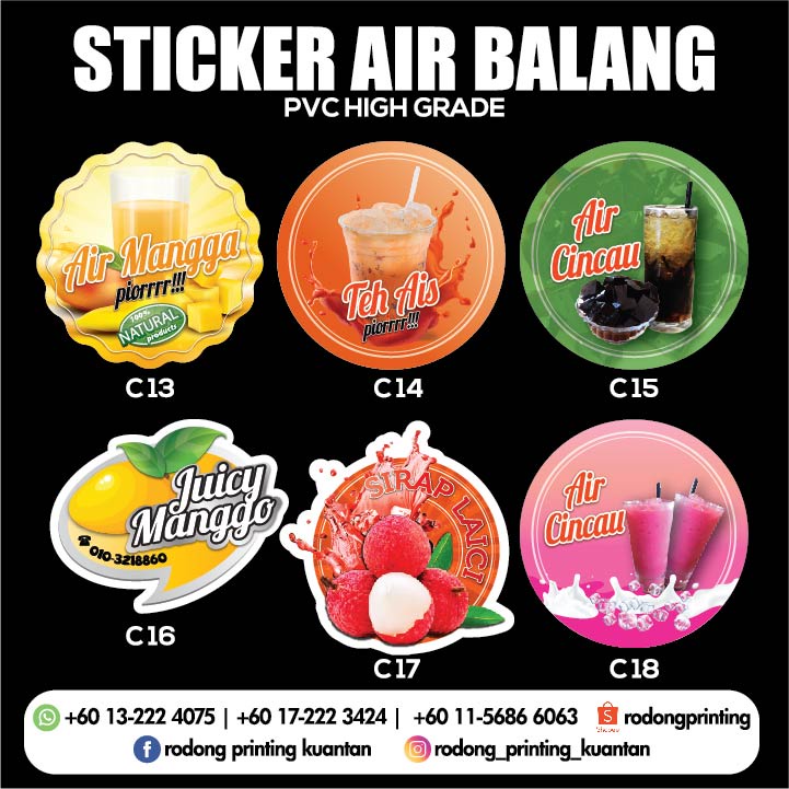 Sticker Balang Kalis Air Ready Stock Shopee Malaysia 3496