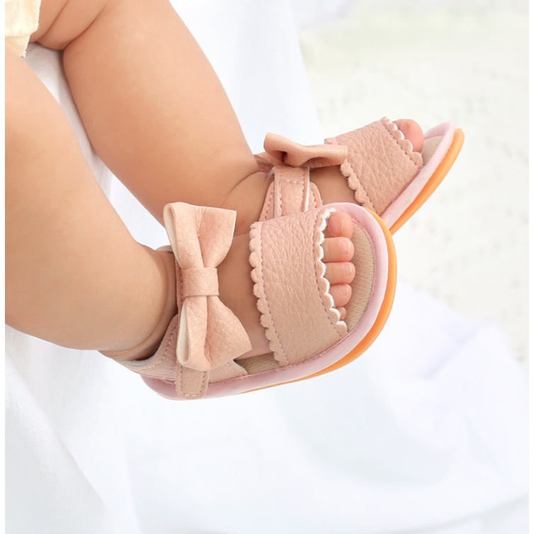 New style bowknot baby shoes toddler shoes baby shoes sandals 2001  (READY STOCK)