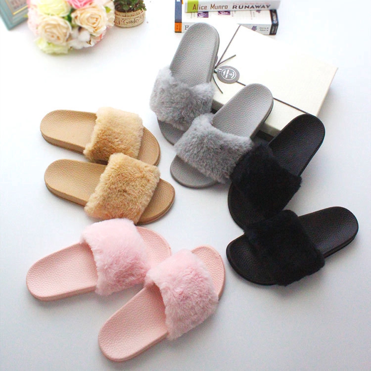 fluffy flat shoes