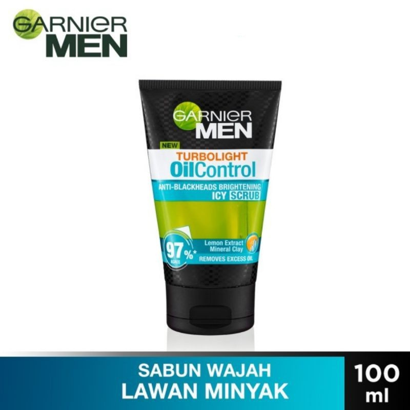 Garnier Men Oil Control Icy Scrub Face Wash 100ml