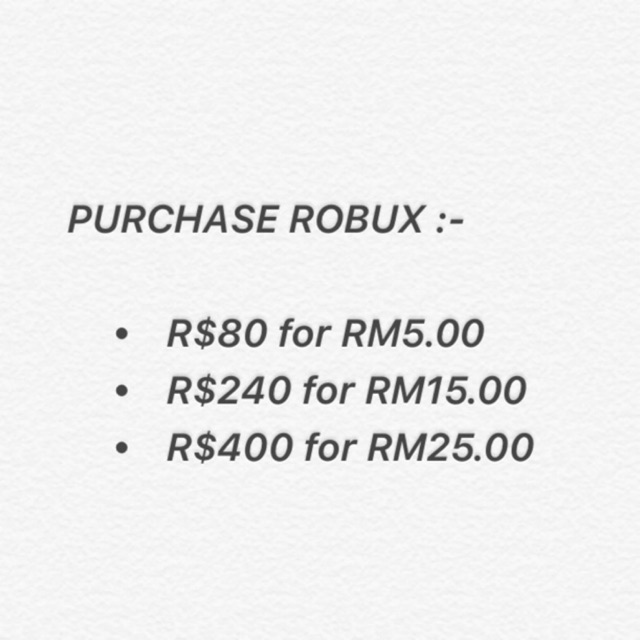 Roblox Robux Shopee