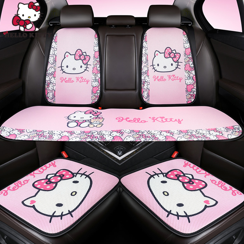 Hello Kitty Cat Cut Carton Car Seat Cushion Seat Cover Single Ass Cushion Car Cartoon Cute Three