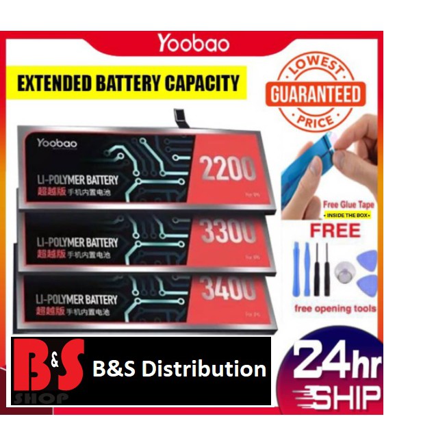 Buy Lowest Price Bss Original Yoobao Iphone 6 6s Plus 7 8 X Xr Xs Max Plus Battery Upgraded High Capacity Support Ios 15 Seetracker Malaysia