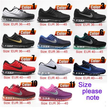 Nike AIR MAX 2017 men and women shoes cushioning sports running shoes 36-45  | Shopee Malaysia