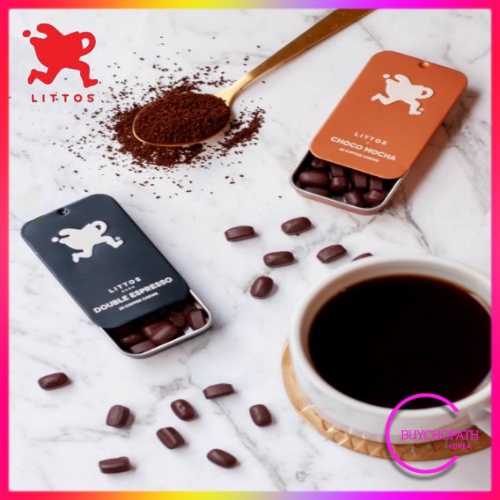 [LITTOS] Chewing Coffee (Real Coffee Powder) 4 Flavors, Portable Coffee Candy / Xylitol Containing & Odor Removal & Halal Certification / New Zealand