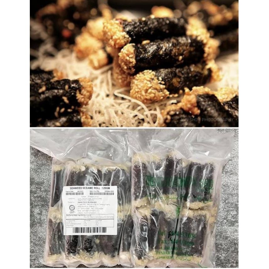 Premium Fry Dim Sum Seaweed Sesame Roll 20pc. 500g Shopee Malaysia
