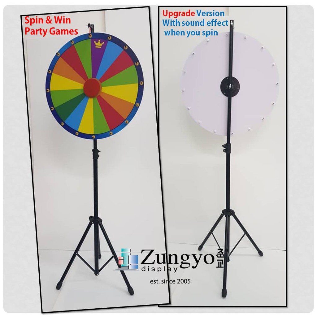 Spin & Win Party Games Wheel Of Fortune Prize Wheels Upgrade Version