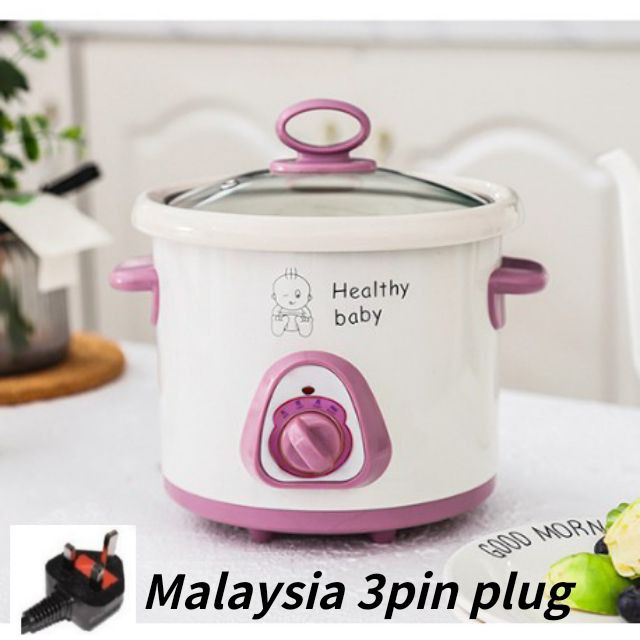 0.7L 1.5L.2.8L MANUAL SLOW COOKER STEWING POT BABY PORRIDGE SOUP COOKING CERAMIC