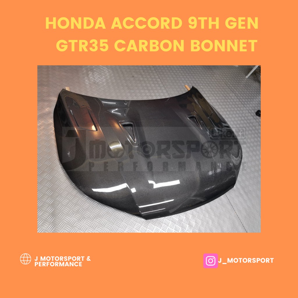 HONDA ACCORD 9TH GENERATION CARBONFIBER BONNET HOOD  Shopee Malaysia