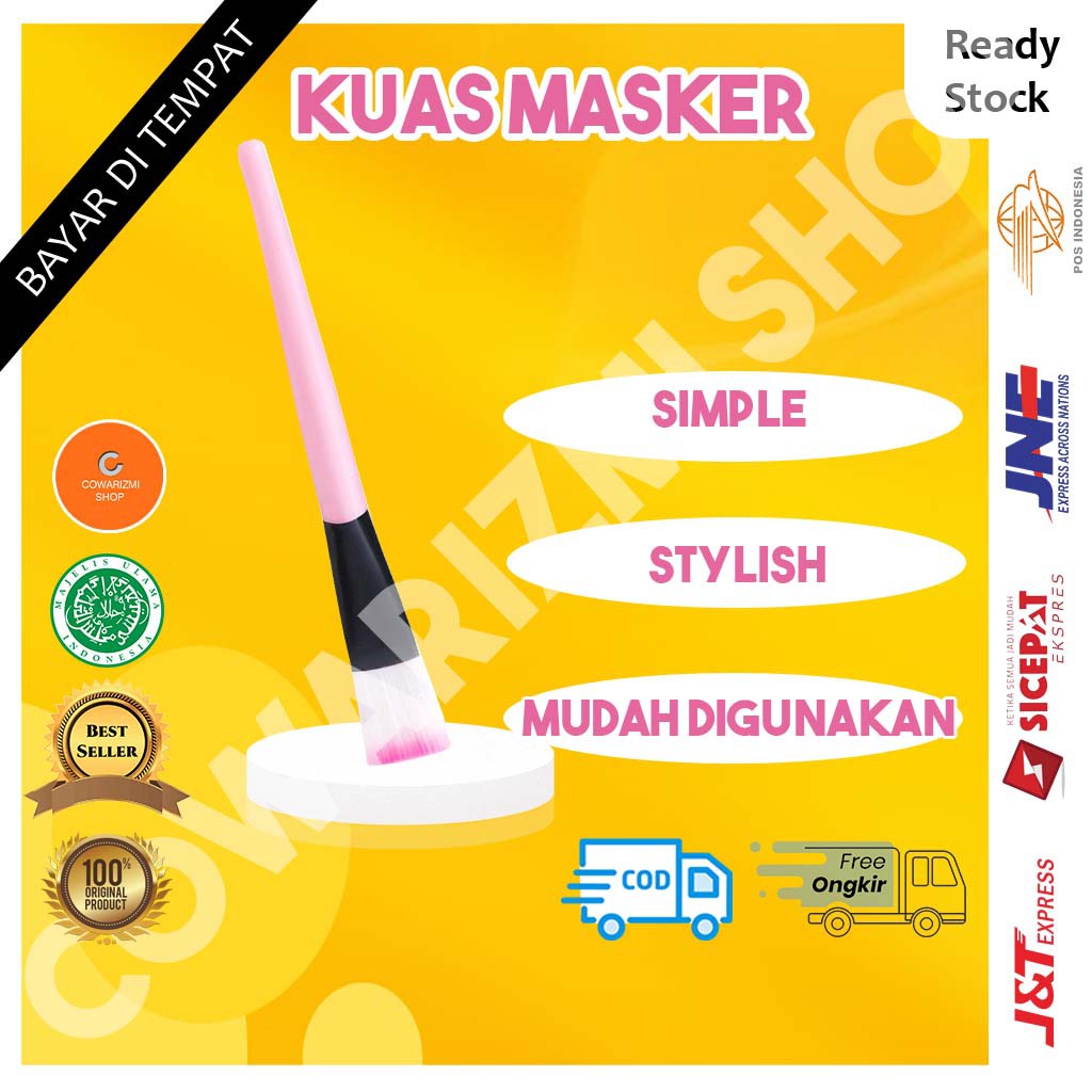 PUTIH Beauty Care Face Mask Brush White PINK Variant