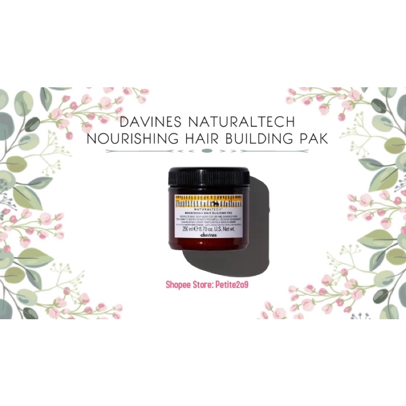 DAVINES Naturaltech Nourishing Hair Building Pak (250ML) 正品意大利大卫尼斯滋润保湿护发素发膜