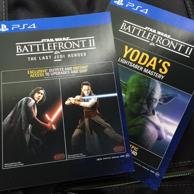 Ps4 Dlc Star Wars Battlefront 2 Codes Yoda Mastery Outfits Shopee Malaysia