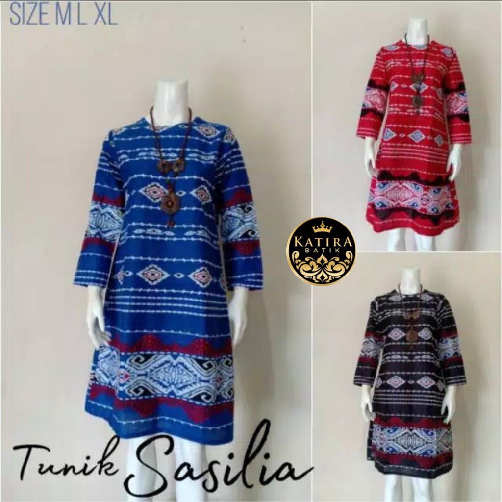 Tunik Sasilia Tunik Batik Beautiful Tunic Batik Work ...